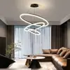 Luminária de Teto LED Moderna Minimalista para Sala de Estar, Lustre Circular Nórdico de Luxo Leve para Sala de Jantar, Quarto, Balcão de Bar, Villa Duplex