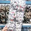 2 peças por pacote, elásticos de cabelo fofos de morango e coelho com estampa xadrez roxa e renda, scrunchies estilo Ins para rabo de cavalo para meninas