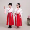Trajes Tradicionais Hanfu Infantis para Meninas e Meninos, Trajes de Apresentação para Alunos do Ensino Fundamental, Trajes de Estudante para os Três Caracteres Clássicos e Código do Discípulo