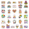 56 Stickers de Graffiti Felicitaciones de Cumpleaños Felices de Dibujos Animados Lindos Transfronterizos Lote de Pegatinas de Decoración de Cumpleaños para Niños de Amazon