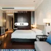 Mobiliário de Hotel Hyatt com Estrelas, Conjunto Completo de Caixas de Cama Estilo Simples para Quartos Padrão, Quartos Modelo de Escritório de Vendas, Fábrica de Móveis Fixos para Apartamentos