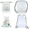 Mochila Impermeable para Muñeca para Eventos de Maratón, Bolso de Hombro de Plástico, Bolsa de Almacenamiento Personalizable con Cordón de PE