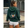 Sudadera con Capucha y Estampado de Mariposas Transfronteriza para Mujer, Estilo Caliente Exportación Amazon Wish, Una Pieza Holgada y Casual