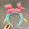 Engraçado feio boneca desenho animado bandana grampo de cabelo BB clipe de volta cabeça grampo de cabelo menina pelúcia outono e inverno feio bonito acessórios de cabelo