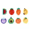 Resina diy accesorios plato de fruta de dibujos animados pegamento de crema carcasa de teléfono móvil llavero de refrigerador hecho a mano