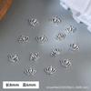 Acessórios de Nail Art de Liga de Coroa Transfronteiriça Metal Tridimensional Pequena Coroa Adesivos Acessórios Fábrica de Nail Art Atacado