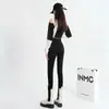 Jeans Grossos com Forro de Lã para Inverno Calça Skinny de Cintura Alta Feminina Quente com Veludo Externo Usar Peça Única de Veludo Calças Novas de Outono e Inverno