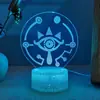 The Legend of Zelda The Breath of the Wilderness The Tears of the Kingdom Link Pequeño Lingke Chasis Periférico Adornos Decoración Luz Nocturna 3D