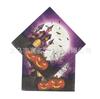 Suministros para arreglos de mesa de decoración de fiesta de Halloween, plato de papel desechable de castillo, plato de cena, taza, mantel, vajilla, traje