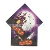 Decoración para Fiesta de Halloween Arreglo de Mesa Suministros Plato de Papel Desechable Castillo Plato de Cena Taza Mantel Set de Vajilla