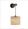 Luminária de parede minimalista vintage estilo americano para quarto, adequada para pousadas, vilas rurais, salas de estar, corredores e uso doméstico, com design de meados do século e cúpula de tecido