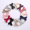 Venta al por mayor de fábrica de Amazon, diadema con lazo de algodón y lino para bebé, diadema para niña estrella, diadema para niños europeos y americanos