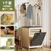 Caja de Almacenamiento de Ropa para el Hogar Plegable con Ruedas Gran Capacidad Tapa Abatible Caja de Almacenamiento Dormitorio Ropa Edredón Extra Grande Gabinete de Almacenamiento
