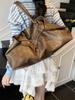 Bolsa Tote de Ombro Grande Capacidade Estilo Preguiçoso para Mulheres 2025 Nova Fivela de Travamento Moda Versátil para o Dia a Dia Tendência