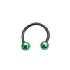 Anel Septo Nasal de Aço Inoxidável 316L Transfronteiriço Europeu e Americano Anel Ferradura Cor Degradê Anel Nasal C-Bar Anel Nasal Estilo Natal Piercing