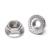 Porca Sextavada com Flange Galvanizada Porca Sextavada com Flange Travante Antiderrapante com Dentes M3-M12 Flangenut