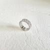 Anillo de Circonita Femenino Anillo Europeo y Americano Anillo de Estilo Frío Neutral Anillo de Oro de 18k Diseño Nicho Sentido Anillo para el Dedo Índice