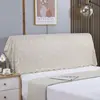 Capa de cabeceira em renda estilo francês, capa à prova de poeira para quarto, tecido decorativo branco com padrão floral estilo europeu, transfronteiriço