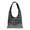 Moda Europea y Americana Bolsos para Mujer 2026 Nuevo Estilo Casual Moderno Genial Lunares Tachonados Bolso de Hombro Cruzado Bolso Cubo Bolso de Hombro