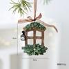 Decoración Navideña Tridimensional Retro Transfronteriza Adornos Colgantes de Resina Decoraciones para Árbol de Navidad Decoración de Guirnalda de Vidriera Arreglo de Escena