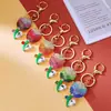 Llavero de Tulipan con Diamantes Completos para Coche para Mujeres, Colgante Creativo para Bolso Estilo Coreano, Anillo de Llavero de Metal, Pequeño Regalo al por Mayor