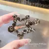 Pinzas para el cabello de pedrería brillante de lujo estilo coreano Dongdaemun Primavera 2026 para mujer, Colección de accesorios para el cabello de la frente