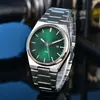 Reloj Clásico Sencillo y Elegante Tianjia Tejido Banda de Acero Sólido Esfera Plateada Cuarzo Europeo Calendario Simple Venta al por Mayor en Stock