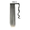 [ponto segundo cabelo] cabelo liso longo gancho e argola rabo de cavalo fibra química fosca extensão de cabelo peruca Rabo de Cavalo Liso