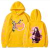 Suéter para Hombre Transfronterizo Nuevo Espada de Exterminio de Demonios Animación Alrededores Suéter Bidimensional Suelto Casual Sudadera con Capucha para Mujer Primavera y Otoño