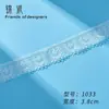 Accesorios de Encaje de 3-20 cm de Ancho Nuevos de Nylon Blanco y Negro Borlas para Ropa de Bebé Brocado Espesado Accesorios para el Cabello Material para Cinturones