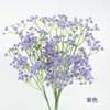 Flores de Bebê de PU de Galho Único Cola Macia Arranjo de Flores para Arco de Casamento Flor de Seda Decoração de Salão de Casamento Flor Artificial