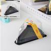 Caja para pastel de mousse triangular estilo japonés anti-vaho de 8 pulgadas durian matcha arcoíris caja de corte multicapa