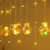 Luces de Colores LED Bola de los Deseos Decoración Romántica para Dormitorio Luces Decorativas Bola Redonda Luz de Noche de Estrella Cadena de Luces de Ambiente
