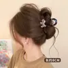Pinza para el pelo de tamaño mediano con pocas púas 2026 nuevo estilo pinza para el pelo de alta gama para mujeres recogido en la parte trasera de la cabeza pinza de tiburón accesorio para el pelo