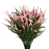 Fornecimento direto transfronteiriço lavanda artificial flor artificial 7 galhos flor artificial decoração de casamento casa flor de plástico decoração interna