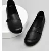 Mocassins Femininos para Primavera e Outono, Couro Macio, Solado Macio, Sapatos Planos de Calçar Fácil, Sapatos Confortáveis para Mães, Tamanhos Grandes 35-41
