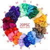 Scrunchies Elásticos de Cabelo de Tecido Cetim Transfronteiriços Europeus e Americanos Amazon Faixas de Cabelo Acessórios de Cabelo da Moda