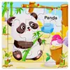 Rompecabezas Plano de 9 Piezas Rompecabezas de Madera Pequeño para Niños Pequeños Educación Temprana Educativo Animal de Dibujos Animados Transporte Juguetes Cognitivos Venta al por Mayor