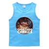 Colete de verão 2023 para crianças estilo coreano algodão casual base camisa suor absorvente açúcar guo frutas esportes meninos sem mangas undershirt