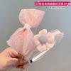 Diadema para el cabello de niña, Princesa, Accesorios para el cabello suelto, Lazo rosa bebé, Aro para el cabello a presión, Tarjeta para el cabello de niña, Tocado