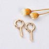 Ojo de Cordero Tachuela DIY Tornillo de Perla Cabeza Redonda Círculo Ojo de Cordero Rosca de Cuerno Clavo Anillo Colgante de 9 palabras Gancho Accesorios de Joyería