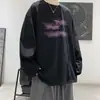 Camiseta de manga larga 100% algodón transfronteriza, estilo fino para primavera y otoño, camiseta base de verano, holgada y versátil, camiseta de marca de moda