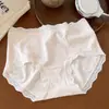 7107 Calcinha Feminina Jacquard Romântica Estilo Francês com Toque de Nuvem, Renda, Forro 100% Algodão, Antibacteriana 10A