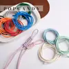 Cuerda de Cuero de Colores Accesorios de Cuerda Trenzada con Lazo Accesorios para Joyería Hecha a Mano DIY Material para Pulsera Collar Accesorios de Colgante