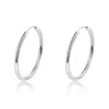 Nuevos pendientes de aro grandes, lisos, de temperamento simple, para mujer, puesto de venta al por mayor de productos pequeños, suministro de joyería
