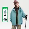 Chaqueta 3 en 1 a prueba de viento e impermeable para niñas, nuevo estilo 2026, para niños mayores, adecuada para actividades al aire libre, con capucha, y diseñada para ropa de trabajo y montañismo