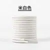 Outlet de fábrica 4MM Cordón Perezoso Blanco Negro Elástico Semi-circular Cordón de Zapato Cuerda de Cordón Gratis