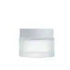 Atacado Spot Garrafa de Vidro Fosco para Creme 5G-100G Garrafa de Vidro Cosmética Tampa Branca Garrafa de Creme Garrafa de Creme