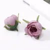 Flores para bolsitas de té grandes en stock, flores artificiales para arreglos florales de salón de bodas, decoraciones para cajas de regalo y sombreros, flores artificiales suministradas directamente de fábrica