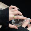 Anillo Abierto de Esmalte de Gota Esmeralda Dorada a la Moda Zircón Esmalte Personalizado Lujo Accesible de Alta Gama Retro Anillo de Mujer